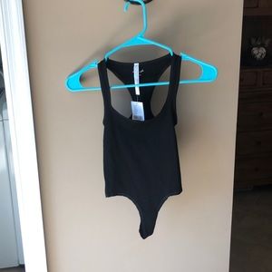 Urban Outfitters black racer back body suit NWT